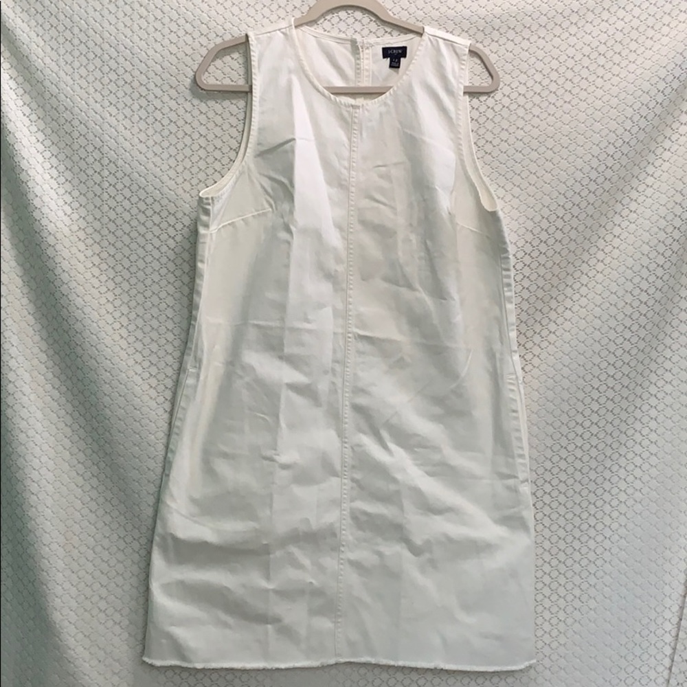 J. Crew White Denim Dress